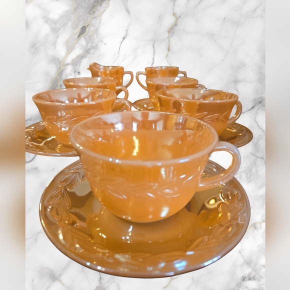 Vintage Fire King Peach Marigold Lustre Ware - Picture 2 of 2